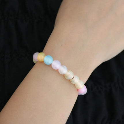 Akik Kadın Bileklik Orjinal Pastel Tonlarında Akik Bileklik