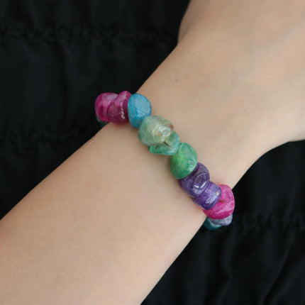 Akik Kadın Bileklik Orjinal Çeşitli Renklerle Akik Bileklik