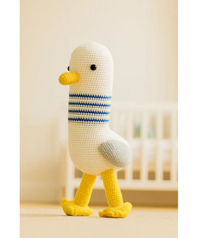 El Örgüsü Amigurumi Martı Deniz Temalı El Yapımı Oyuncak
