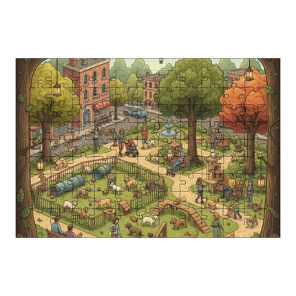 Şehir Parkı Puzzle Yapboz 99 Parça