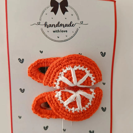 El Yapımı Portakal Dilimli Toka (2’li Set)