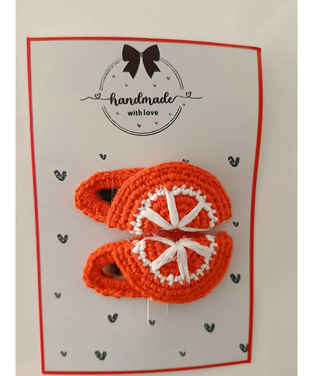 El Yapımı Portakal Dilimli Toka (2’li Set)