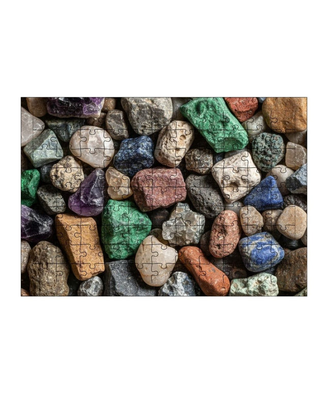 Renkli Taşlar Puzzle Yapboz 99 Parça