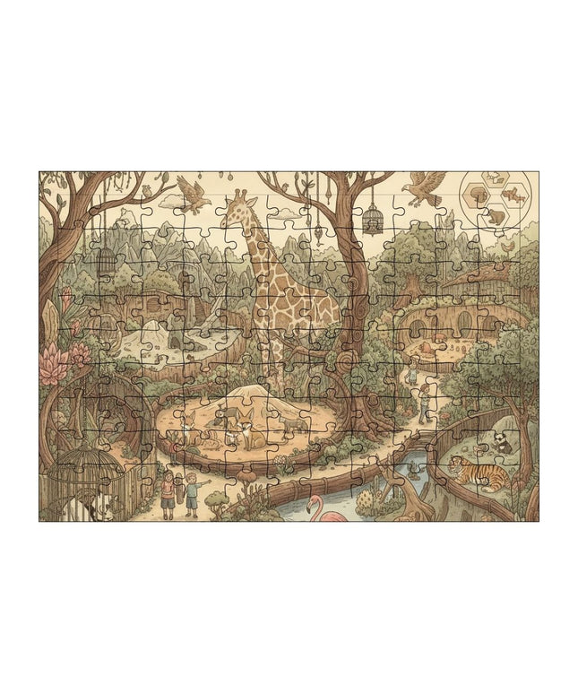 Hayvanat Bahçesi Puzzle Yapboz 99 Parça