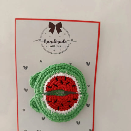 El Yapımı Karpuz Dilimli Toka (2’li Set)