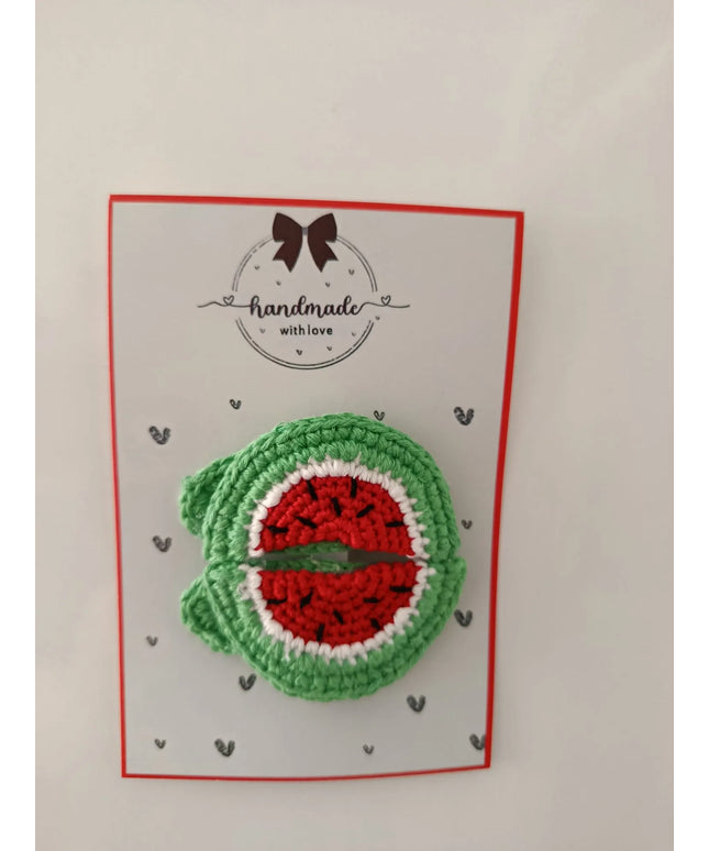 El Yapımı Karpuz Dilimli Toka (2’li Set)