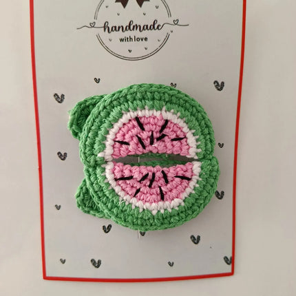 El Yapımı Pembe Karpuz Dilimli Toka (2’li Set)