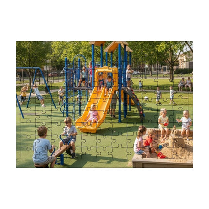 Çocuk Parkı Puzzle Yapboz 99 Parça