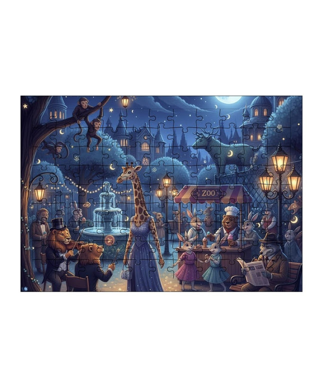 Gece Hayvanları Puzzle Yapboz 99 Parça