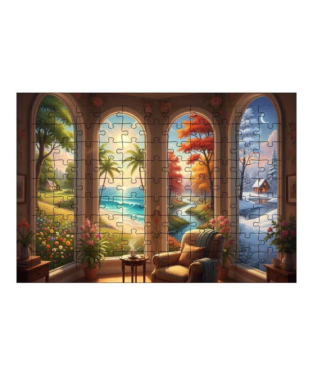 4 Mevsim Puzzle Yapboz 99 Parça