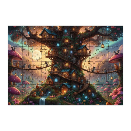 Ağaç Ev Puzzle Yapboz 99 Parça