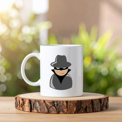 Ajan Resimli Baskılı Kupa Bardak