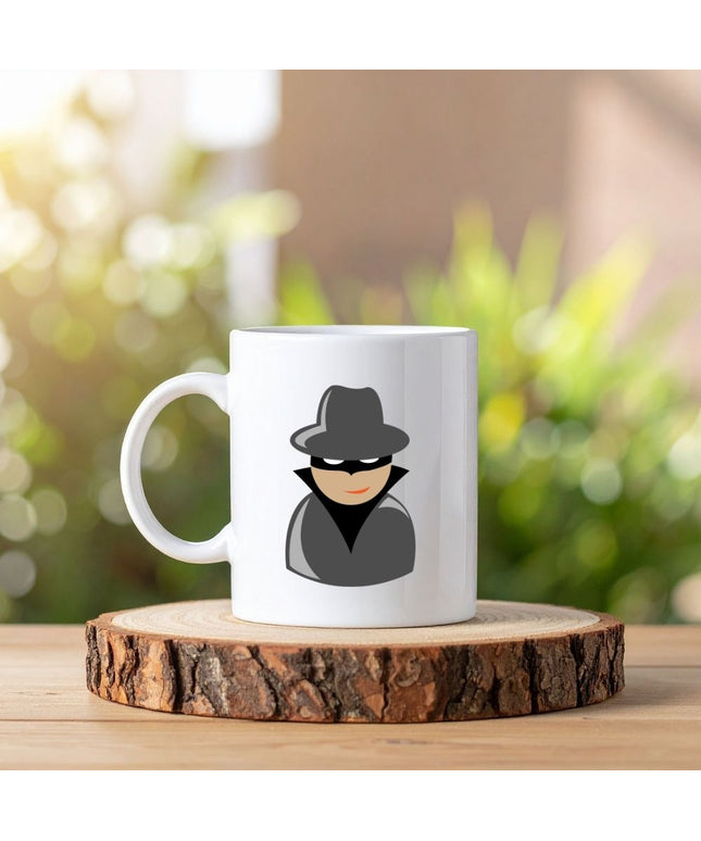 Ajan Resimli Baskılı Kupa Bardak