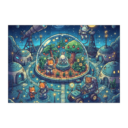 Hayvan Astronotlar Puzzle Yapboz 99 Parça