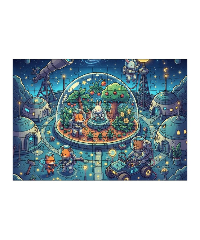 Hayvan Astronotlar Puzzle Yapboz 99 Parça