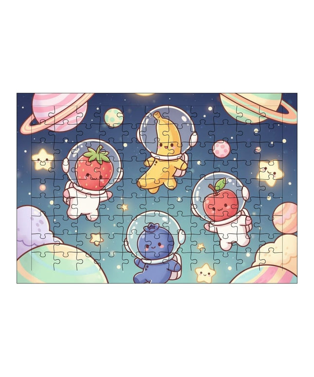Astronot Meyveler Puzzle Yapboz 99 Parça