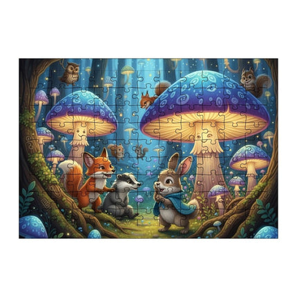 Mantar Ormanı Puzzle Yapboz 99 Parça