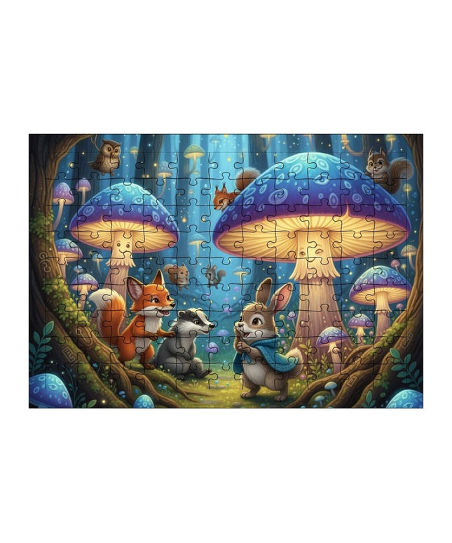 Mantar Ormanı Puzzle Yapboz 99 Parça