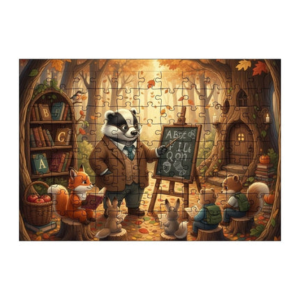 Hayvan Okulu Puzzle Yapboz 99 Parça