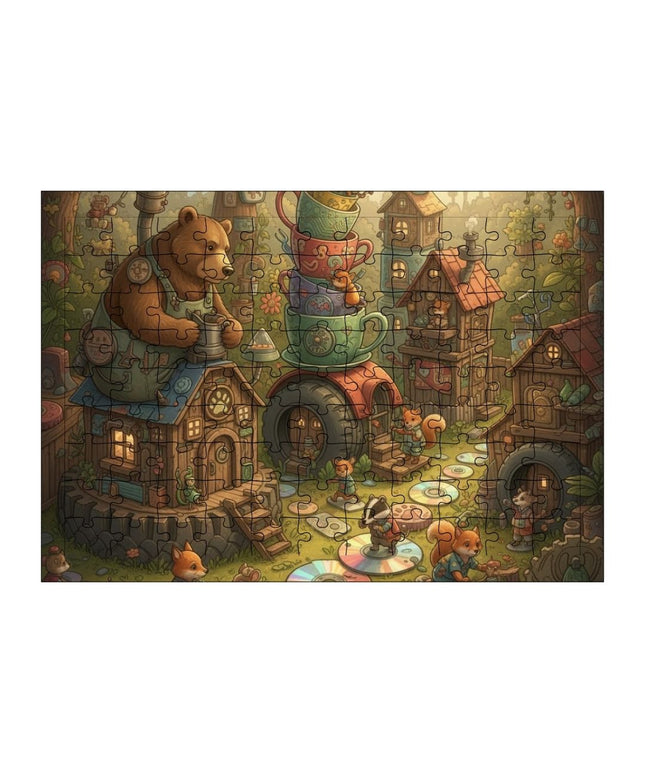 Hayvan Şehri Puzzle Yapboz 99 Parça