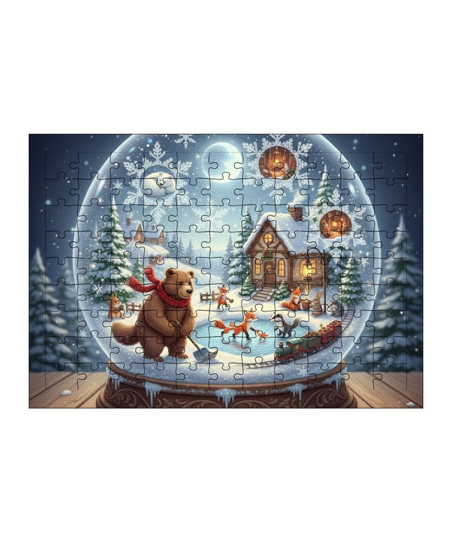 Kar Küresi Puzzle Yapboz 99 Parça