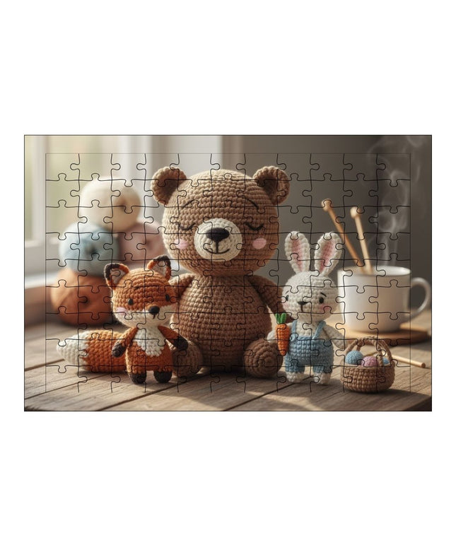 Amigurumi Hayvanlar Puzzle Yapboz 99 Parça