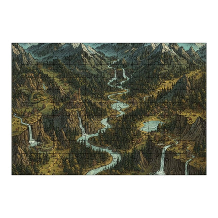 Dağ Manzarası Puzzle Yapboz 99 Parça