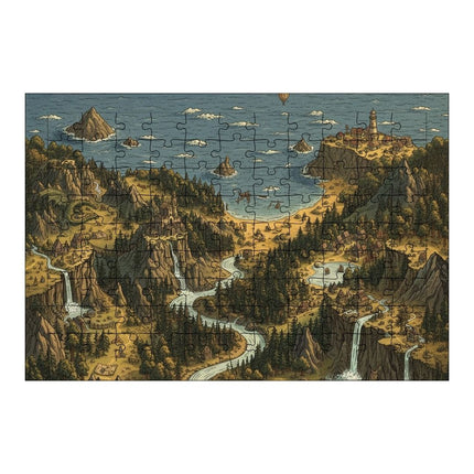 Kıyı Manzarası Puzzle Yapboz 99 Parça