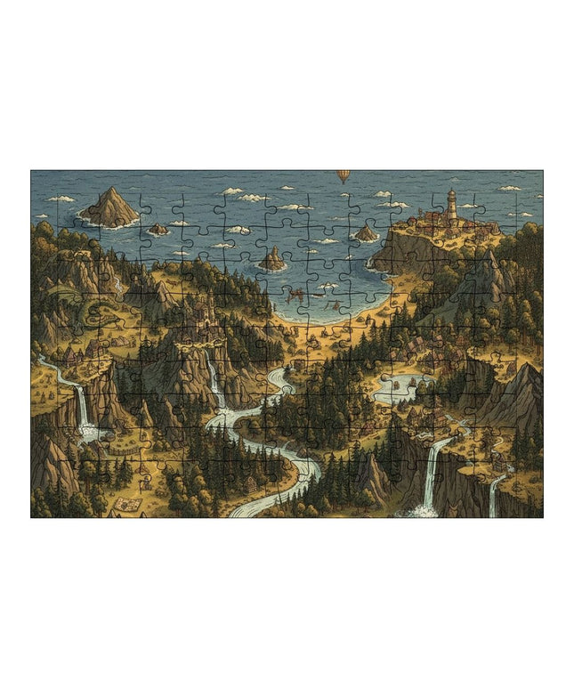 Kıyı Manzarası Puzzle Yapboz 99 Parça