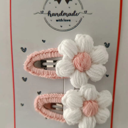 El Yapımı Pudra Papatya Toka (2’li Set)