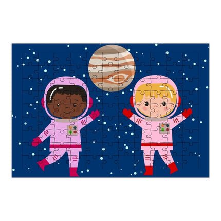 Astronot Çocuklar Puzzle Yapboz 99 Parça