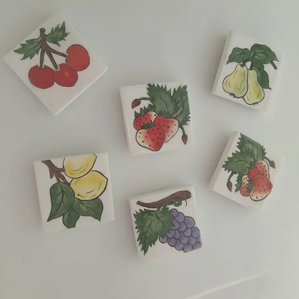 Yaz Meyveleri Desenli Magnet Renkli ve Ferahlatıcı Buzdolabı Magneti