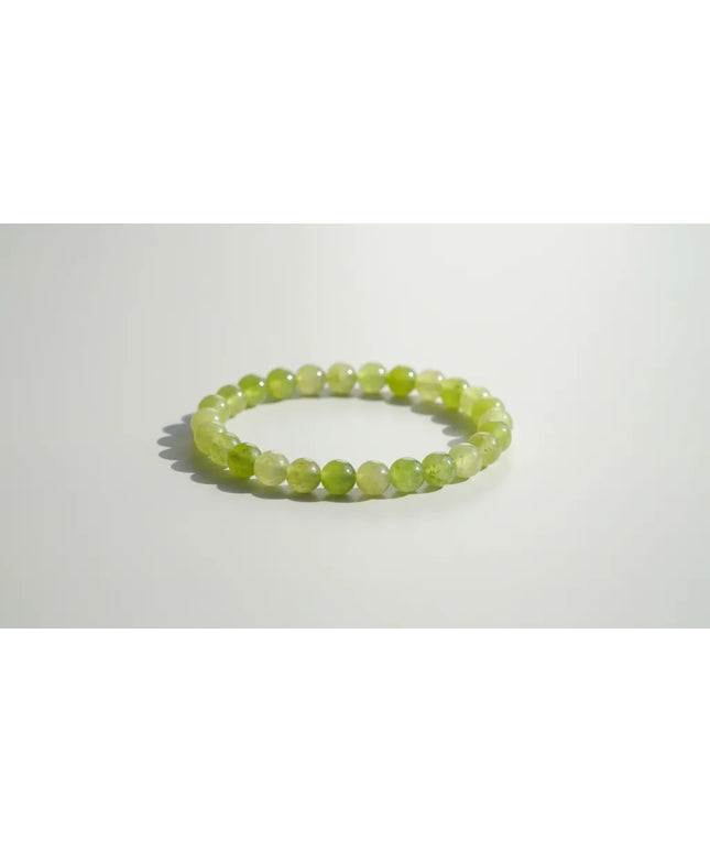 Çocuklar İçin Doğal Taşlardan Yeşil Tonlarında Boncuklu Bileklik