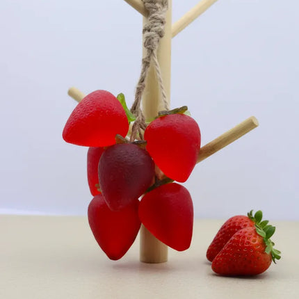 Kırmızı Çilek Kokulu Gliserinli El Yapımı Sabun Doğal ve Nemlendirici