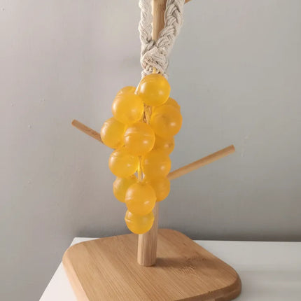 Üzüm Salkımı Tasarımlı Doğal Gliserinli Sarı Sabun