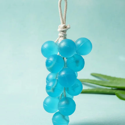 El Yapımı Salkım Üzüm Sabunu Mavi Renkli Doğal Gliserinli Aloevera Kokulu