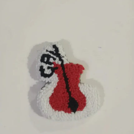 Punch Nakışı Çay Bardağı Şeklinde Buzdolabı Magneti El Yapımı