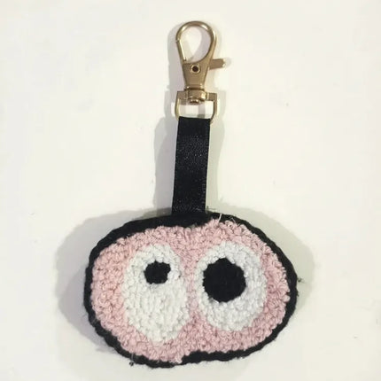 Punch Nakışı Domuz Burnu Tasarımlı Anahtarlık El Yapımı Hediye