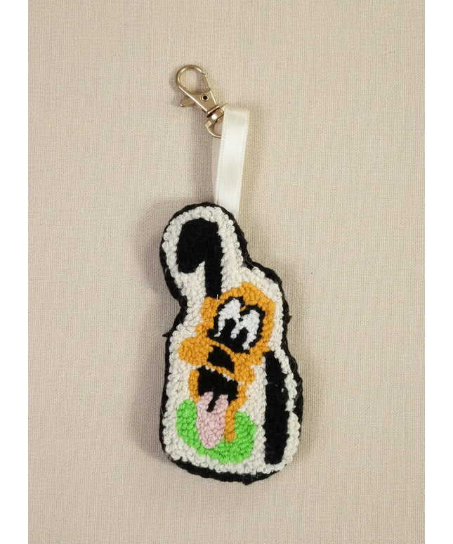 Punch Nakışı Köpek Figürlü Anahtarlık El Yapımı Hediyelik