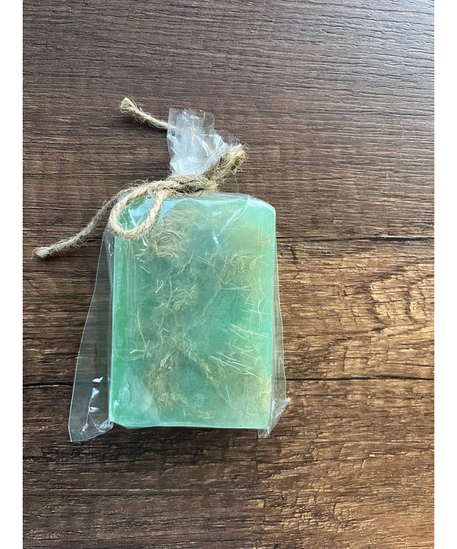 Doğal Lifli Yeşil El Yapımı Sabun