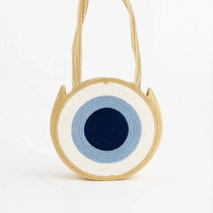 Makaron Nazar Desenli Astarlı Omuz Çantası