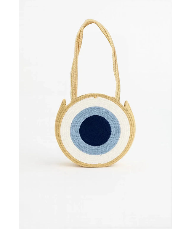 Makaron Nazar Desenli Astarlı Omuz Çantası