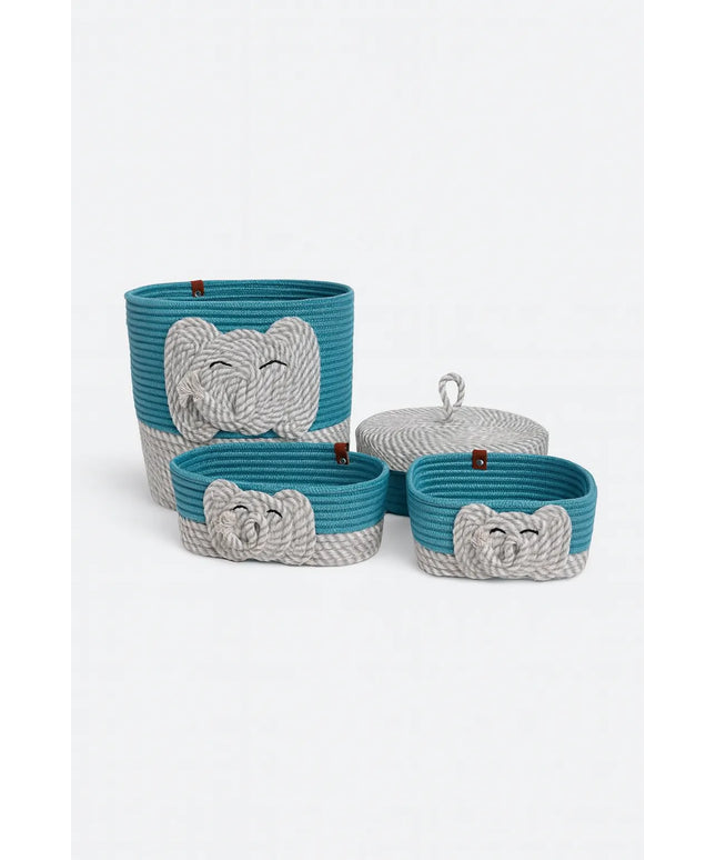 Fil Figürlü Çocuk Odası Takımı Sepetli & Paspaslı Set