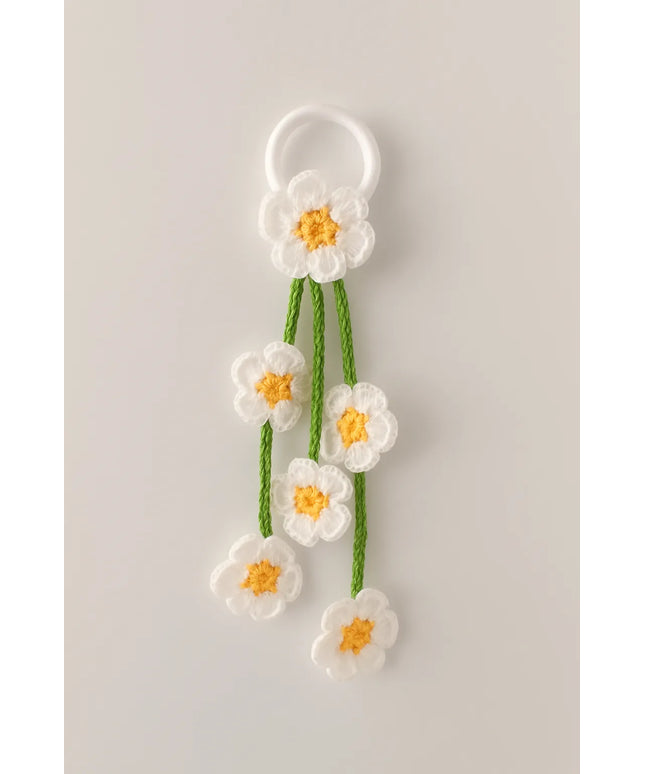 El Yapımı Papatya Lastikli Toka