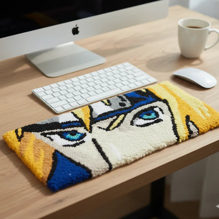 Naruto Temalı Klavye Halısı Loop Dokulu Masa Koruyucu ve Dayanıklı Tasarım
