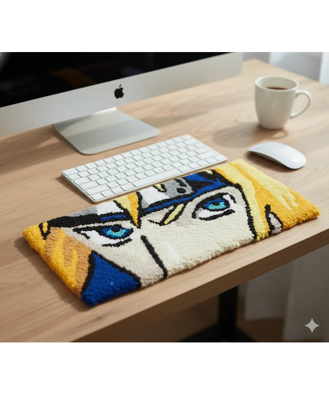 Naruto Temalı Klavye Halısı Loop Dokulu Masa Koruyucu ve Dayanıklı Tasarım
