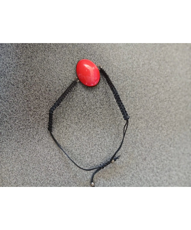 Doğal Taş Detaylı El Emeği Makrome Bileklik