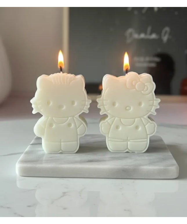 2’li Kendin Boya Mum Seti 5 Renk Boya ve Fırça Dahil El Yapımı Set