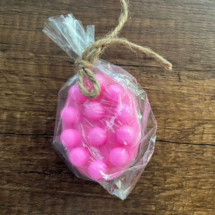 Pembe Kabak Lifli Masaj Sabunu (Yuvarlak Form)