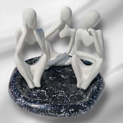 Soyut 3'lü Heykel Seti